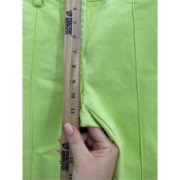 Vintage Y2K MetroStyle Stretch Womens Lime Green Lowrise Bootcut Jeans Size 6T - Picture 6 of 11
